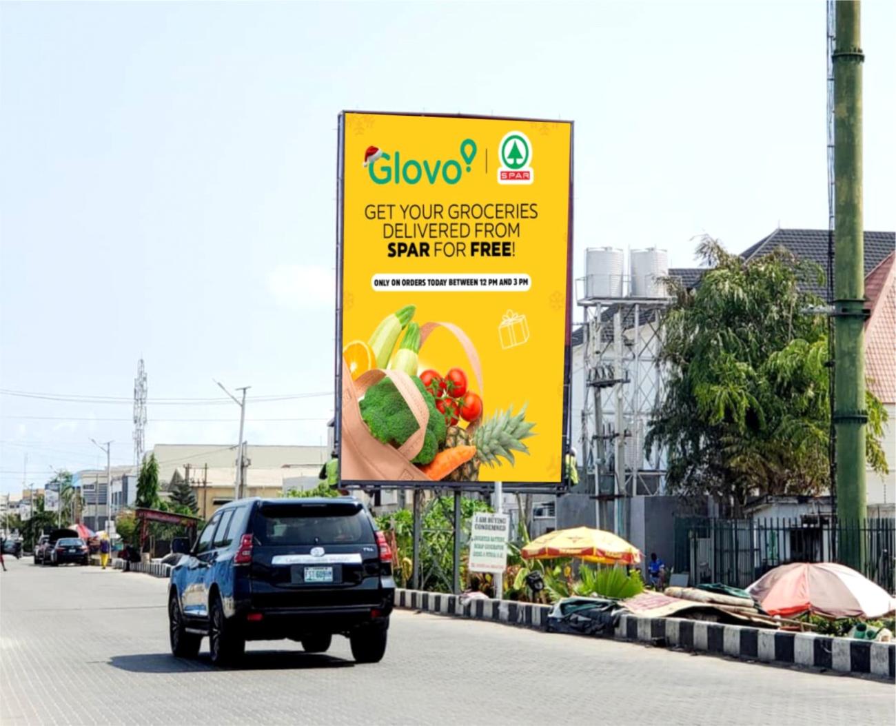 DOUBLE-SIDED STAND-ALONE BILLBOARD AT JAKANDE, LEKKI